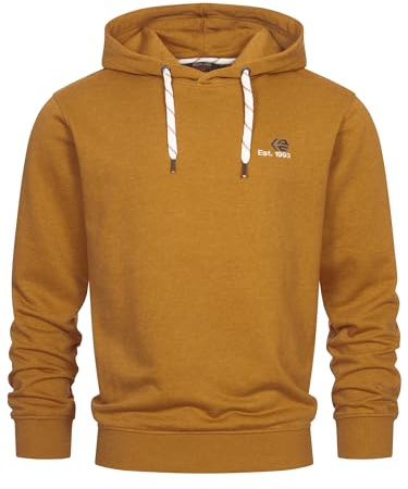 Indicode Herren INMorey Kapuzenpulli Sweatshirt mit Kapuze aus Baumwollmix | Klassischer Hoodie mit weicher Sweatqualität, Kapuzenpullover, Sweatshirt, Freizeitpullover, Basic Pullover für Männer