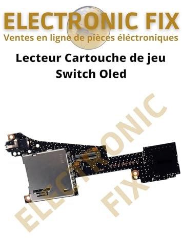 ELECTRONICFIX - Lecteur de Cartouche Carte de Jeu, Fente Port Micro SD et Prise Jack Audio pour Console Compatible avec Nintendo Switch OLED - Remplacement et Réparation