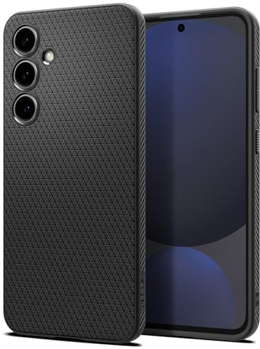 Spigen Samsung Galaxy S24 FE Liquid Air Hülle -Matte Black | Air Cushion Tech, Sound Tunnel Tech, Militär-Grade Schutz, Slim TPU Case, Non-Slip Grip, Präzise Aussparungen