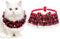 Kesote Hundekostüm Weihnachten Weihnachtskostüm Hund Kostüm Katzen Halstuch Hunde Einstellbar Hundeschal Weihnachten Bandana Weihnachtsschal Katze für Klein Mittler Groß Welpen