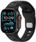 Anlinser Sport Straps Compatible with Apple Watch Strap/Apple Watch Ultra 2 Strap 49mm 46mm 45mm 44mm 42mm for Men Women, Silicone Loop Band Designed for iWatch Ultra Series 10 9 8 7 SE, Black