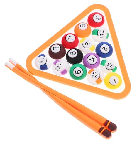 PRETYZOOM Billard Deko Flexibles Kleber Dekor 2 Satz für Kuchendekoration