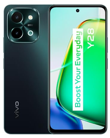 VIVO Y28 Smartphone ohne Vertrag, 8G + 256G, 8G + 8G erweiterter RAM, 6,68 90 Hz LCD Display, 50MP Hauptkamera, 5200mAh Akku, 44W FlashCharge, Zwei Lautsprecher mit 300% Lautstärke Handy