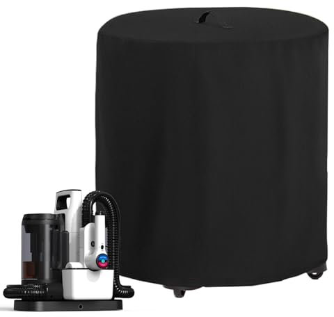 Cubierta impermeable para aspiradora,Cubierta para aspiradora, Funda limpiadora de tela Oxford impermeable, Cubierta de aspiradora plegable con asa, cubierta protectora negra para aspiradora de tienda