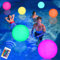 Joycabin 2 bolas de agua hinchables LED luminosas, diámetro de 40 cm, iluminación flotante para piscina, pelota de playa impermeable con mando a distancia, para playa, jardín, piscina, fiesta
