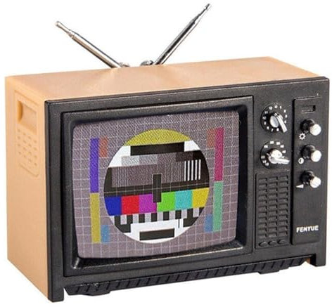 Cndiyald Miniatur -Puppenhaus -Fernseher, Mini Dollhouse Accessoires TV, Mini -Puppenhaus -Fernsehen, 1/12 Dollhouse TV, Mini Möbelmodell