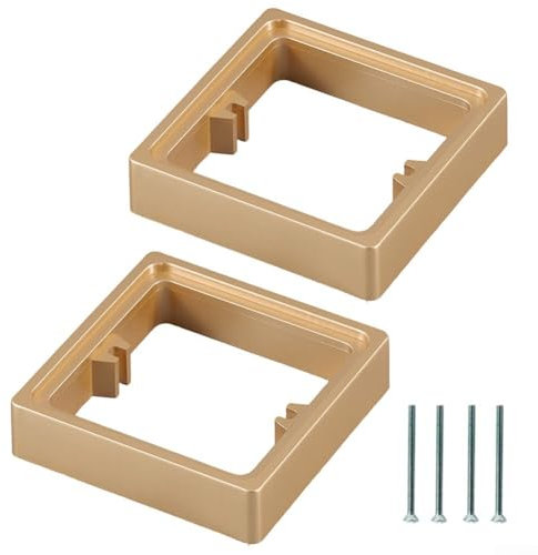 Einzelsteckdoseneinfassung, 2 Stück, Einzelsteckdosen-Abstandshalter, 1-Gang-Abstandshalter, 20 mm, Kastenrahmen, zur Erhöhung der Höhe der Unterputzdose (weiß)