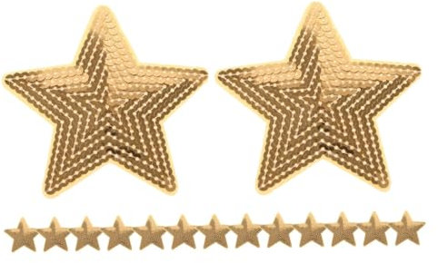 STOBOK 15stücke Pailletten Stern Aufnäher Zum Aufbügeln Für Kleidung Bestickter Stern Applikation Glitzer Patches Für Taschen Hüte Basteln Reparaturflicken