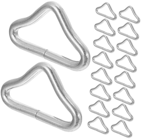 BESPORTBLE Lot de 50 Boucles Triangulaires pour Trampoline Jouets Dextérieur pour Garçons Et Filles Réutilisables Et sans Danger pour Les Accessoires De Lit De Saut