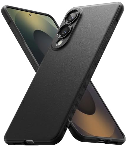 Ringke Onyx für Samsung Galaxy S25 Edge Hülle, Schwarz | [Griffig] Kratzfeste & Stoßfeste Schutzhülle, Rutschfest & Anti-Fingerabdruck, Robustes Design