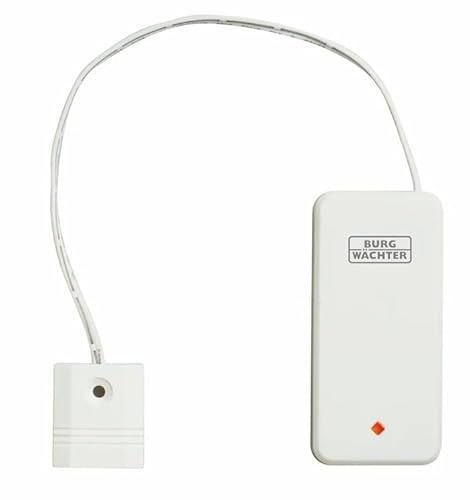 BURG-WÄCHTER Wassermelder bei Wassereinbruch- und überlauf, Batteriebetrieben, WLAN Wassersensor, mit BURGsmart Protect Geräten kompatibel, Protect Water 2062, 84 x 44,5 x 21 mm