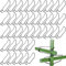 Allthingstore 50 hebillas de conexión de enrejado de plantas, conectores de estructura de soporte de jardín de acero para verduras, crecimiento de flores (16 mm)