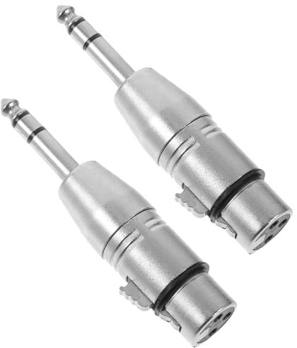LABRIMP Convertitore Audio Xlr 6,35 Mm Maschio Femmina Adattatore 2 Pezzi Stereo Per Console Amplificatori Dispositivi