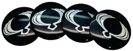 Gisltv 4 Stück Auto Nabendeckel Aufkleber, für SsangYong Corando Tivilla Restroudi 56.5MM Wasserdicht staubdicht Nabenkappen Abzeichen Felgen Auto Radnabenkappen,A