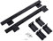 PartyKindom 1Pair Keyboard Drawer Slide Rail Track Ball Bearing Runners for Under Desk Computer Smooth Sliding Keyboard Tray System Durable Design