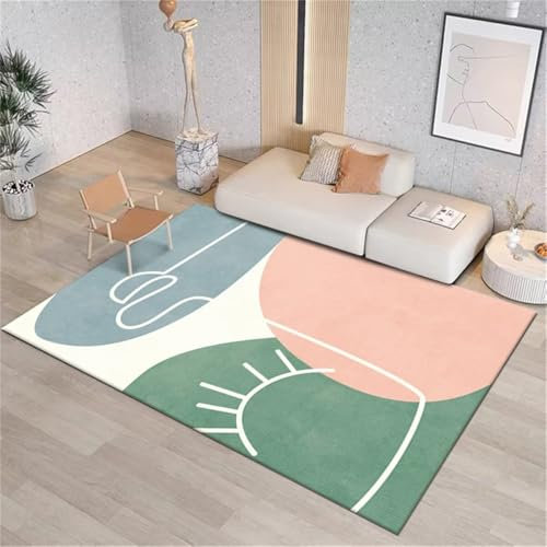 RUGMRZ Tapis Carreau Ciment Tapis De Sol Bebe Style Moderne 60X90CM