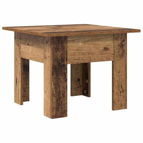 vidaXL Coffee Table Old Wood 55 x 55 x 42 cm Engineered Wood, Stylish Coffee Table, Modern Living Room Surface, Durable Accent, Low Beverage, Engineered Wood Furniture