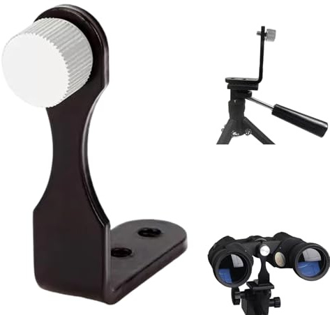 DEFGNOP Universal Fernglas Stativ Adapter, L-Halterung, Stativ für Fernglas, Metall-Stativ-Montageadapter, 50 mm, mit 1/4 Anschluss für Ferngläser, Teleskop-Kameras
