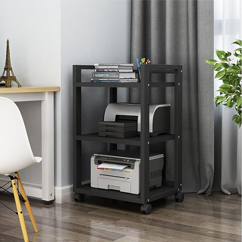 Generico Mobile Porta TV Moderno a 3 Ripiani, Robusto Mobile AV per intrattenimento e Gaming, Versatile Torre Audio per Soggiorno e Studio di Registrazione (Colore D)