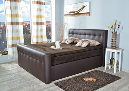 AUKONA Boxspringbett Oskar 160x200, Farbe wählen und ändern, 7 Zonen Taschenfederkern-Matratze, H2 H3 H4, Komfortschaum-Topper, Lieferung und Aufbau kostenlos