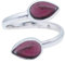 Ring 925 Silber Granat roter Stein größenverstellbar Edelstein echt Silber Damen Sterling Silber Geschenk (MRV-087-02)