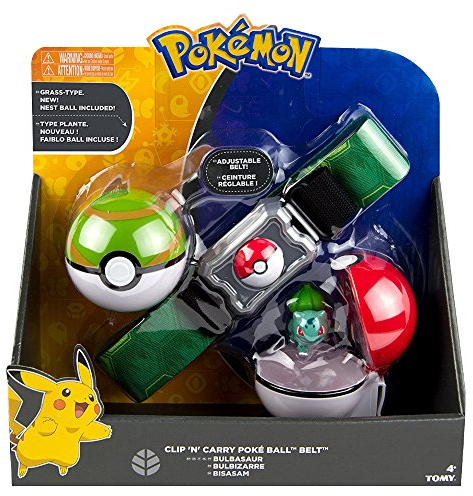 Pokemon t18889d2bulbasaur Clip N Carry Poke Ball Gürtel mit Bulbasaur Figur