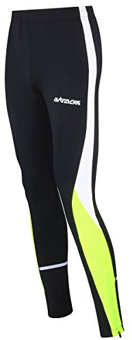 Airtracks Damen Winter Funktions Laufhose Lang - Thermo Running Tight - Lauftight - Warm - Atmungsaktiv - Reflektoren