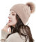 WKTRSM Mütze Damen,Warme Wintermütze Damen schirmmütze Damen Winter Slouch Strick Beanie Damen Weichem Bequemem Fleece Innenfutter Multi Farbenauswahl(Braun)