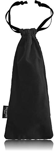 Haarglätter Samt Kordelzug Tasche für Reisen und Schutz (Schwarz)