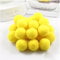 Egurs 100 Stück 3cm Pom poms Pompons zum Basteln Flauschige Bälle Hohe Elastische Kleine Pompons Plüsch Bälle 30mm Bunte Bommeln Bälle für DIY Kreative Handwerk Dekoration Gelb 100 Stück