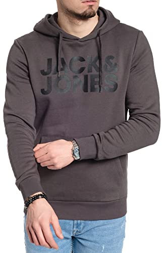 JACK & JONES Herren N/A N/A, Asphalt (Reg/ Large Print ), XXL