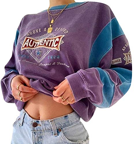 Onsoyours Damen Schmetterling Pulli Sweatshirts Hoodie Sport Langarm Kapuzenpullover Mode Bequem Casual Pulli Mit Kordel Und Taschen C Violett L