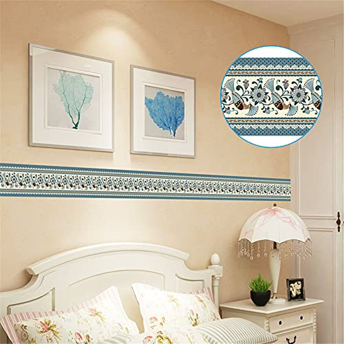 cenefas adhesivas,Cocina baño baño línea de cintura etiqueta de la pared, zócalo impermeable autoadhesivo azulejo adhesivo-01