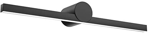 K-Bright LED-Spiegelleuchte, 12W 5500K Kaltes Weiß Badezimmerspiegelleuchte, 60cm Länge IP54 wasserdichte Kosmetikspiegelleuchte (schwarz).