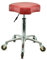 VAKON SALON - Ergonomischer Sitzhocker rot höhenverstellbar von 55 bis 75 cm Rollhocker - Drehhocker Arbeitshocker Praxishocke