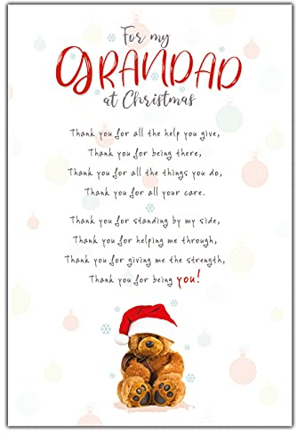 Emotional Rescue Weihnachtskarte für Großvater, Nette Worte Opa Weihnachtskarte, Weihnachtskarte Großvater, Weihnachtskarte für Großvater, niedliche Opa Weihnachtskarte, Weihnachtskarte Opa