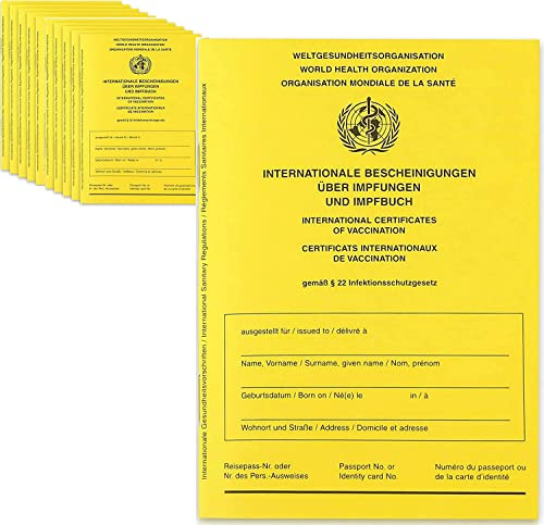 Internationaler Impfpass - NEUE AUSGABE 2021 Impfausweis Impfnachweis