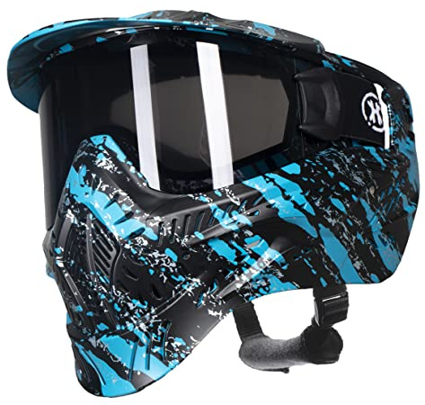 HK Army HSTL Paintball-Schutzbrille, Schwarz/Türkis