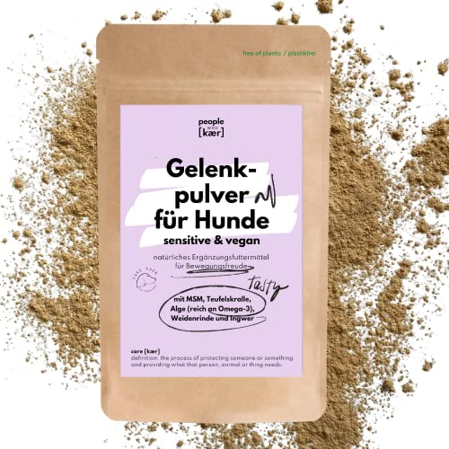 People who Kaer Gelenkpulver für Hunde vegan 200g, Normale Gelenkfunktion mit MSM, Teufelskralle, Algenmehl, Ingwer, natürliches Gelenk Nahrungsergänzungsmittel Hund mit hoher Akzeptanz bei Hunden