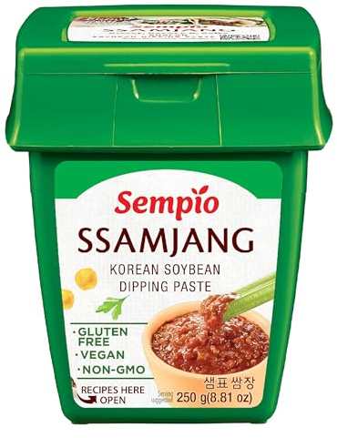 Sempio Ssamjang (250g) - Umami-Rich Korean Soybean Dipping Paste. Sauce for Vegetables, Korean BBQ & More. Vegan, Non-GMO