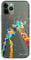 SmartGiftShop Giraffe Case Cute Family Case Splatter Art CLEAR Phone Cover - Exclusive Artwork for iPhone 6s - 3 Giraffe Rainbow