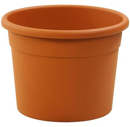 Dehner Diana Pot de Fleurs en Plastique recyclé Orange 70 cm Hauteur 52 cm