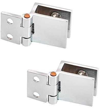 2 cerniere per porte in vetro da 0 gradi cerniera per schermo doccia senza foratura, cerniere per porta in vetro spesso 5-8 mm