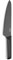 Kuppels BLACK Kochmesser 8'' | extra scharf & schnitthaltig | 20 cm Klinge | Klingenstahl rostfrei & poliert | Allesschneider | Profi-Messer | Gemüsemesser | Küchenmesser scharf | Profi Kochmesser