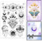 INFUNLY Klare Stempel Mondphase Silikonstempel Mond Traumfänger Gummistempel Transparent Böse Augen Motte Klarer Stempel Für Kartenherstellung DIY Scrapbooking Prägung Fotoalbum Dekor