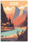 EWPLOREWASP Vintage Reiseposter Zion National Park Leinwand Kunst Poster Geschenk Wanddekoration Gemälde Poster Dekorative Poster