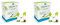 Organ(y) c, Hygienebinden für den täglichen Gebrauch mit gefalteten Flügeln aus 100% Bio-Baumwolle - 10 Stück (2er Pack)