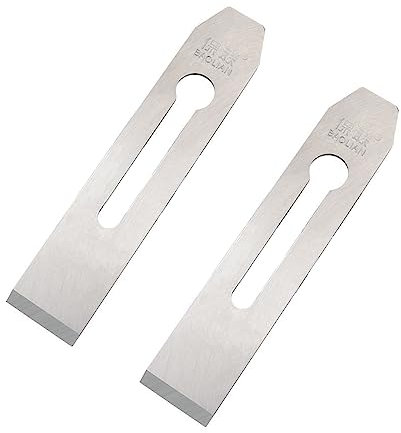 TorSor 2 Pack 38MM / 1.5inch Wide Replacement Bench Plane Blades Iron Plate Knife for Woodwork Hand Planer Carpentry Edge Trimming Saw DIY Tool Set Parts Accessories…