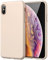 JETech Silikon Hülle für iPhone XS Max 6,5 Zoll, Seidig-Weich Berühren Sie Ganzkörper Handyhülle, Stoßfeste Abdeckung mit Mikrofaserfutter (Gold)