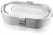 GEFU Lunchbox COMPANION 2-teilig | Edelstahl-Bentobox mit auslaufsicherer Innendose & Silikondeckel | 700+170 ml, spülmaschinengeeignet, bruchsicher